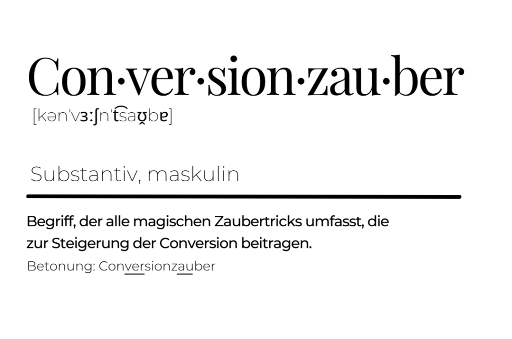 Definition Conversionzauber